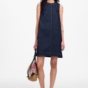 Madewell Denim Boxy Dress in Essex Wash